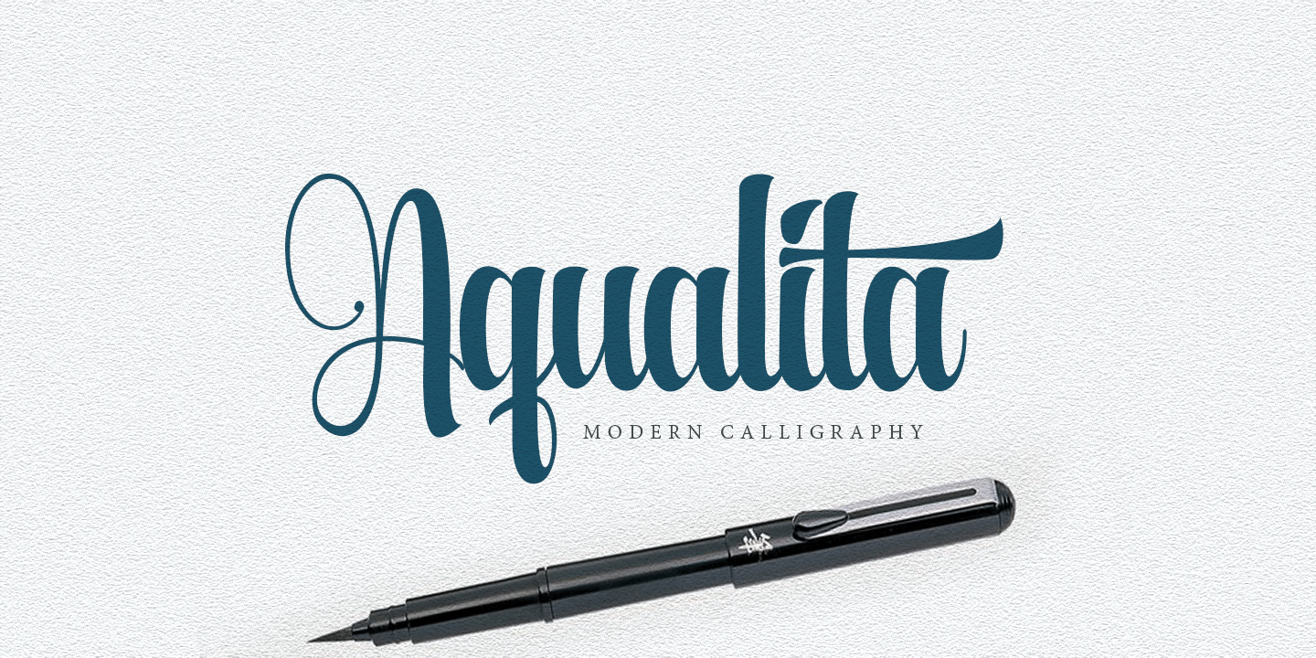 Шрифт Aqualita