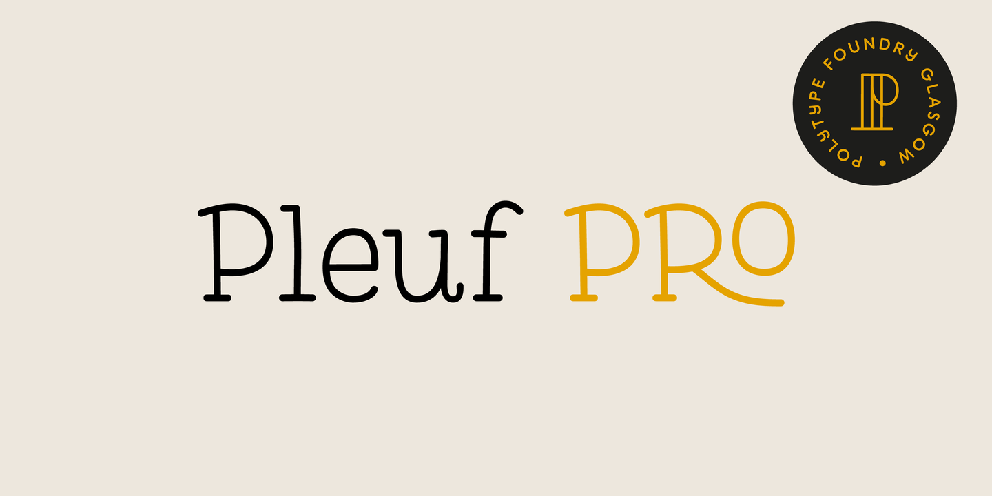 Шрифт Pleuf Pro
