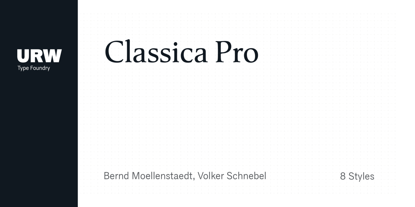 Шрифт Classica Pro
