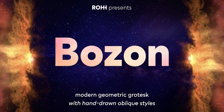 Шрифт Bozon
