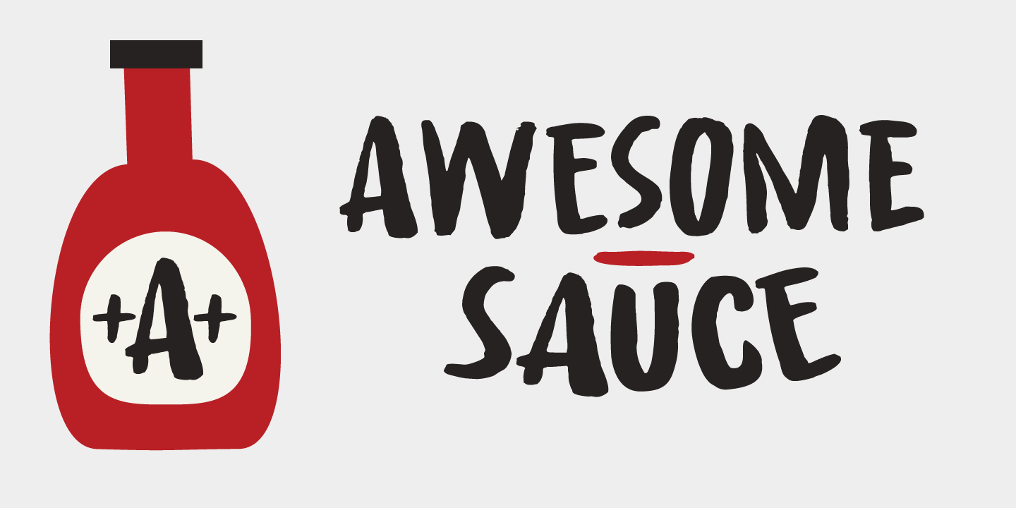 Шрифт Awesome Sauce