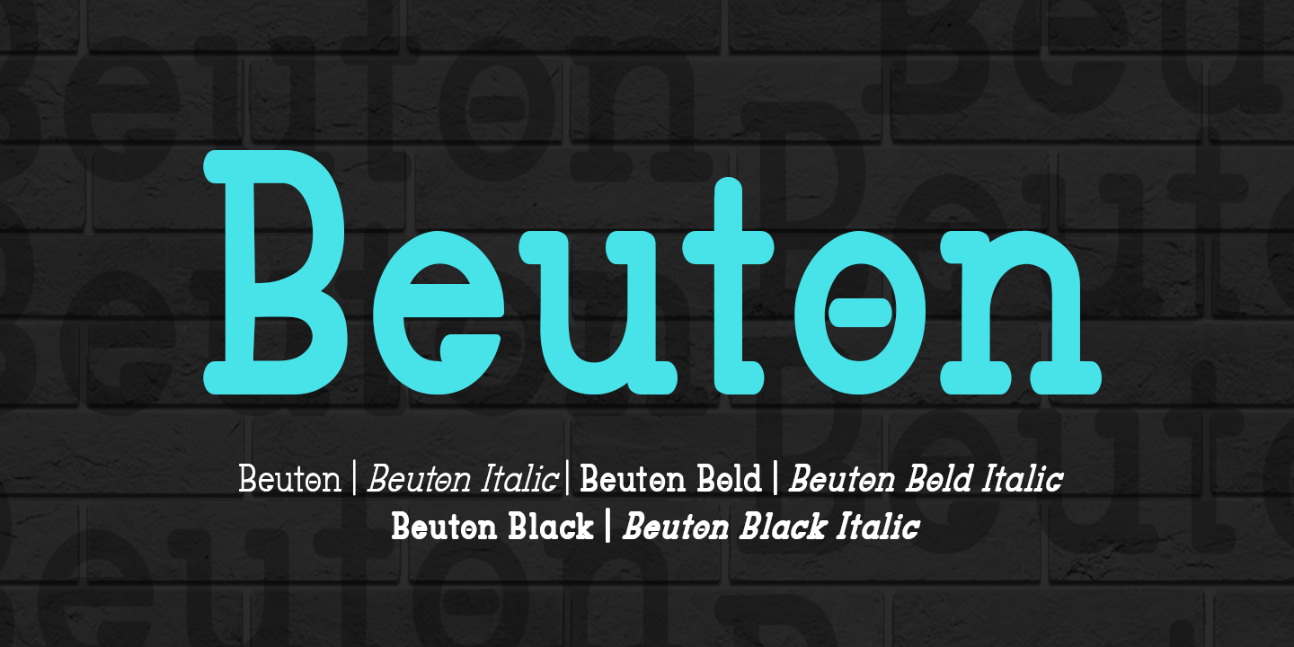 Шрифт Beuton