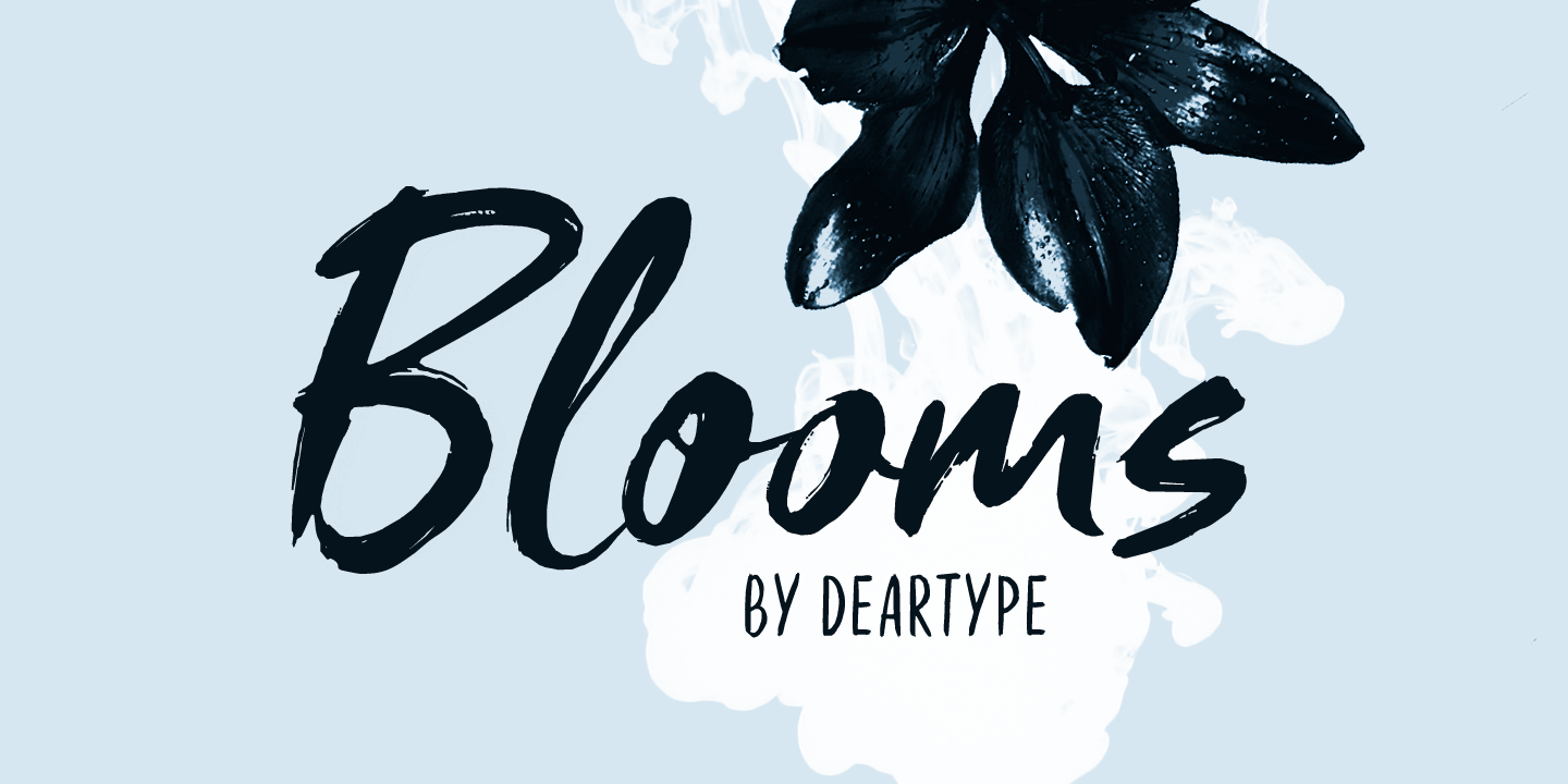 Шрифт Blooms