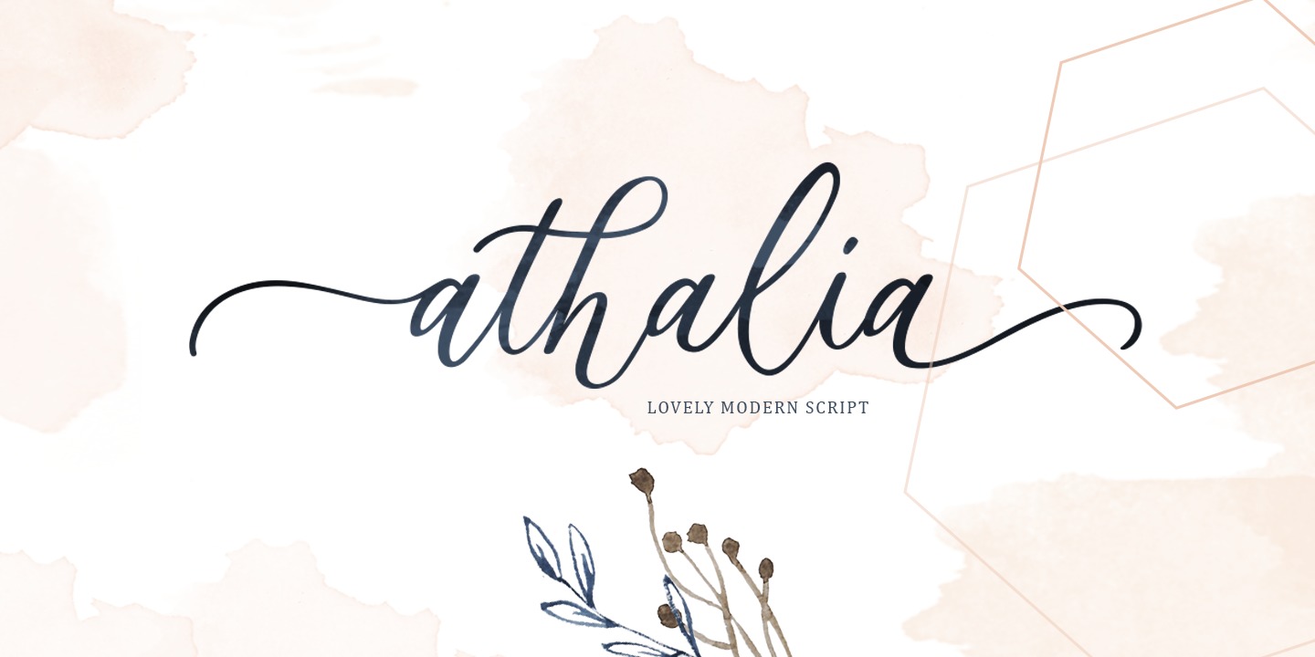 Шрифт Athalia Script