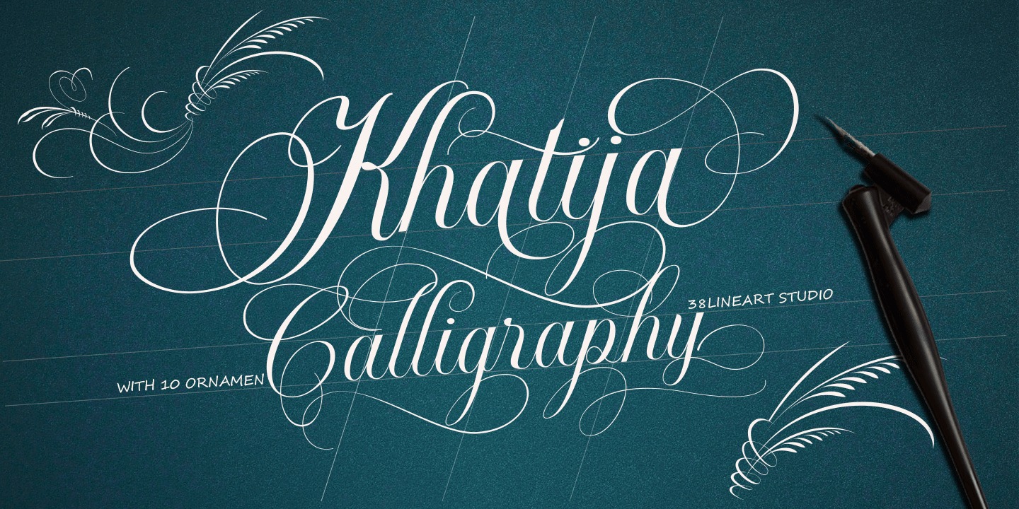 Шрифт Khatija Calligraphy