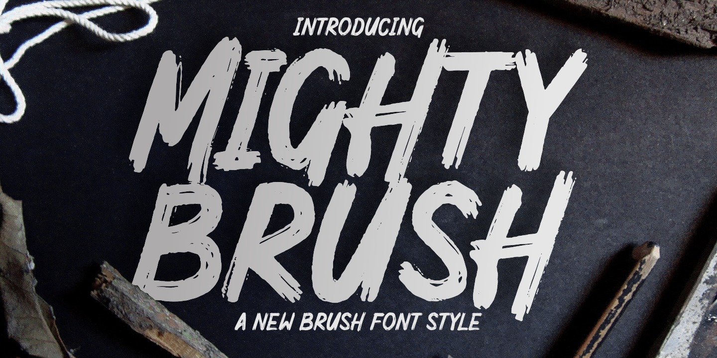 Шрифт Mighty Brush