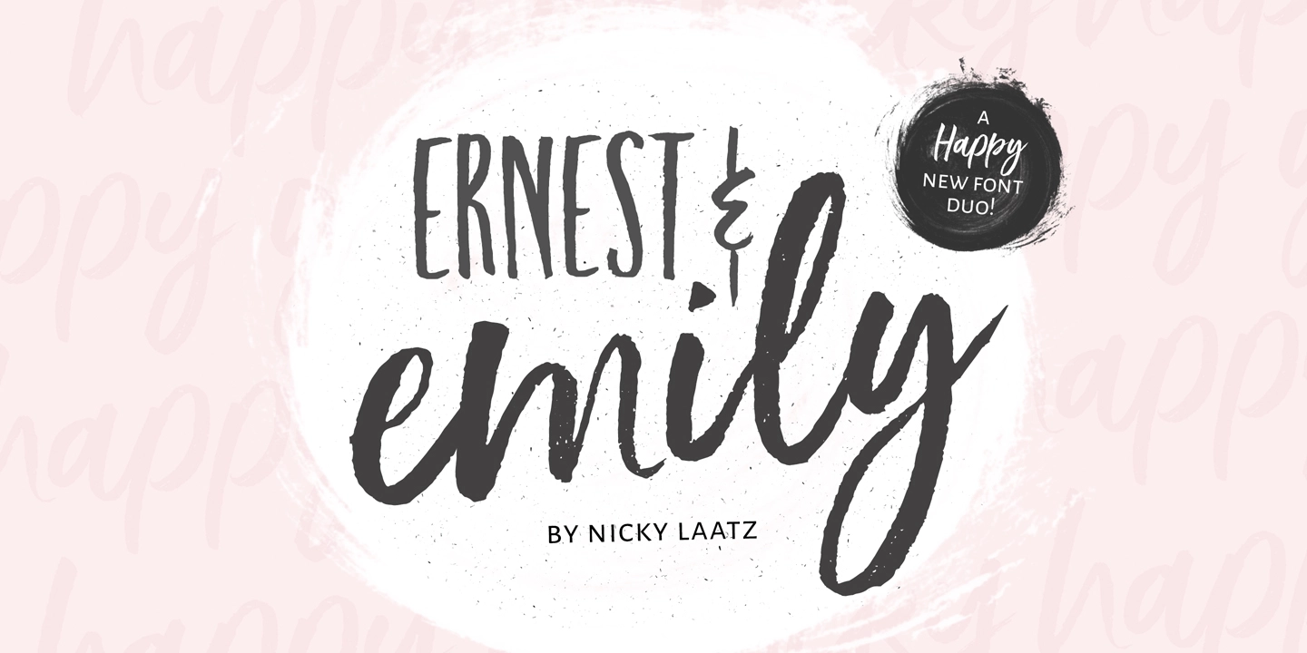 Шрифт Ernest and Emily