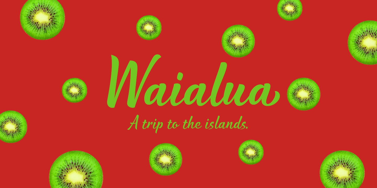 Шрифт Waialua