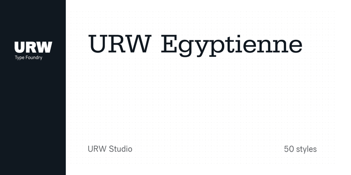 Шрифт Egyptienne URW