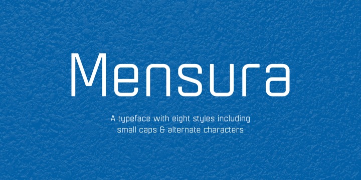 Шрифт Mensura