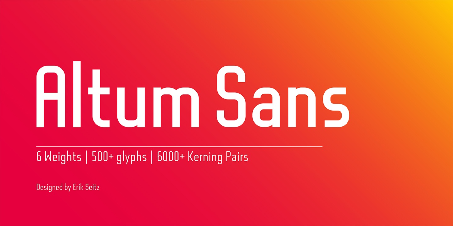 Шрифт Altum Sans