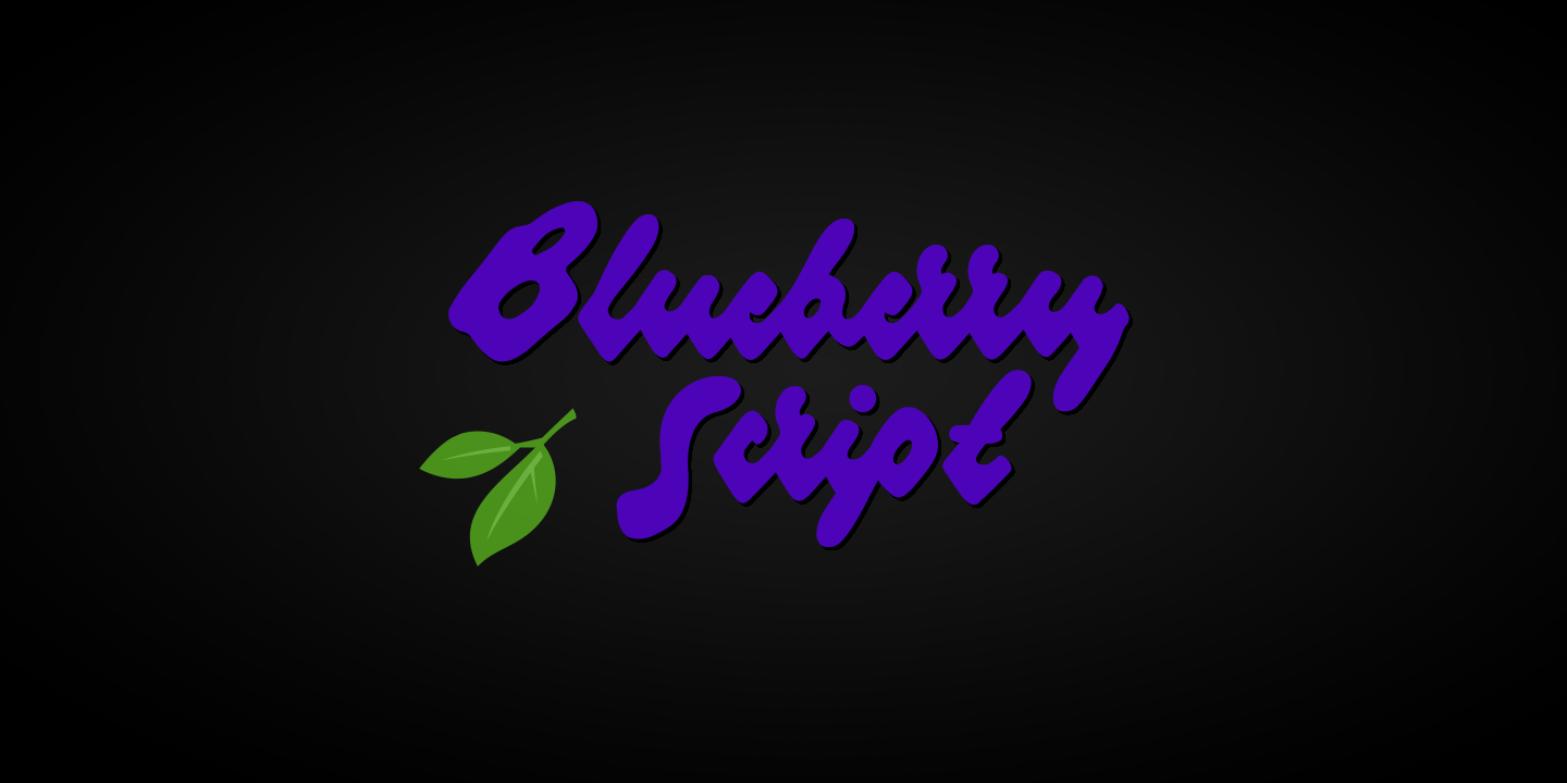 Шрифт Blueberry Script