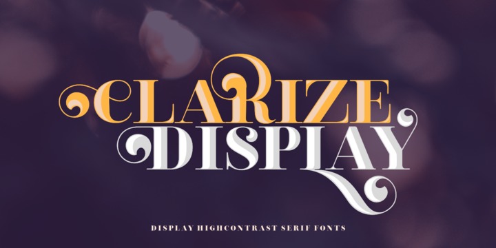 Шрифт Clarize Display