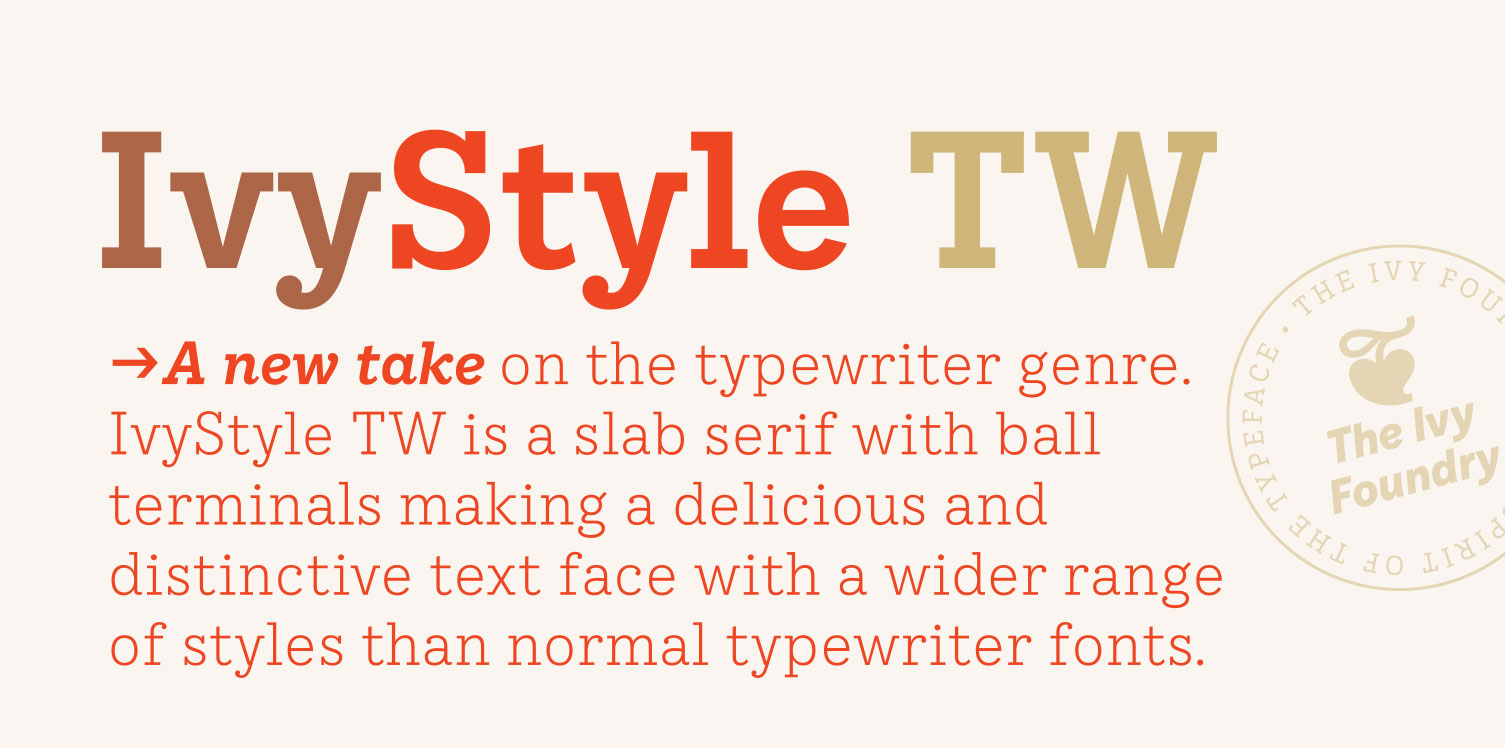 Шрифт Ivy Style TW
