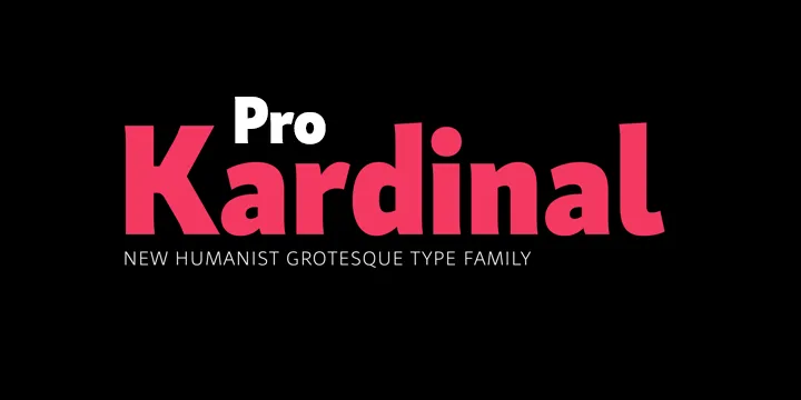 Шрифт Kardinal Pro