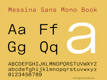 Шрифт Messina Sans Mono