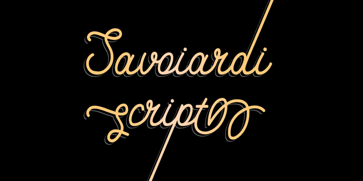 Шрифт Savoiardi