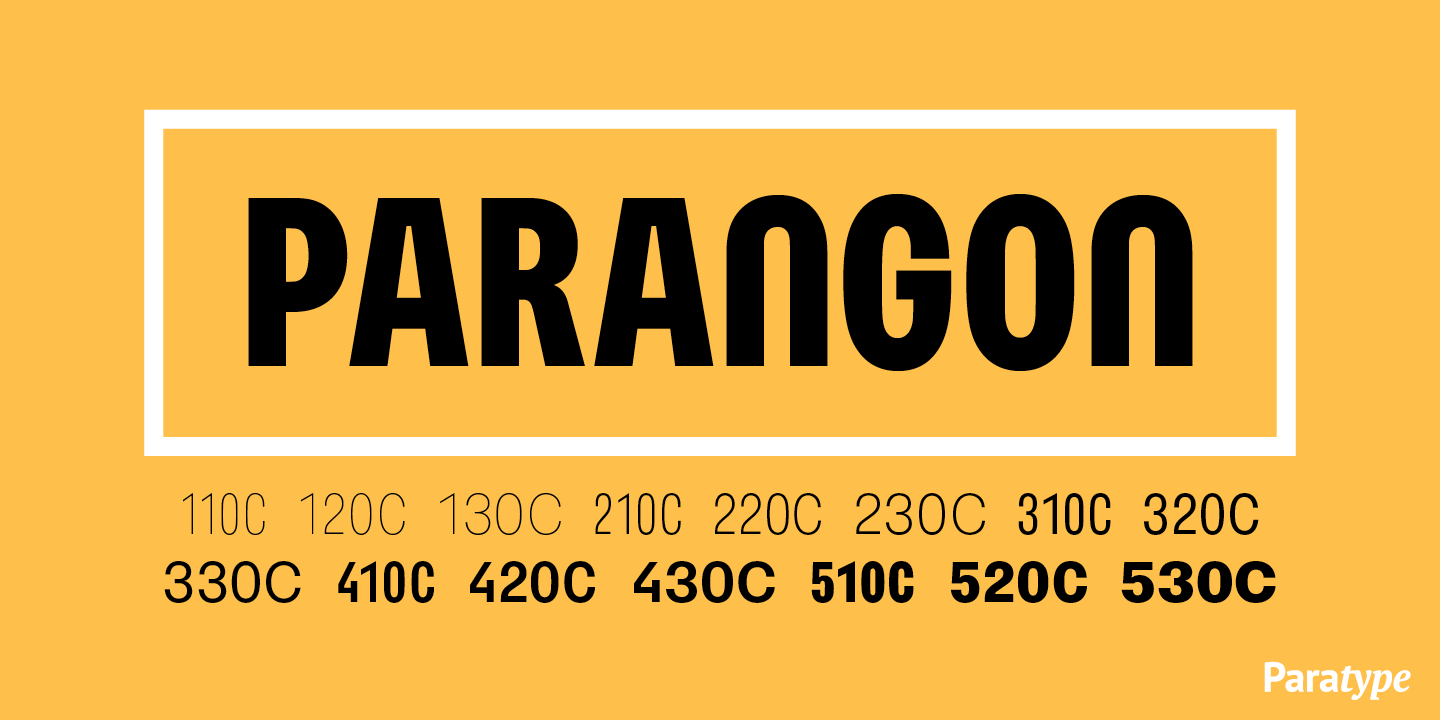 Шрифт Parangon