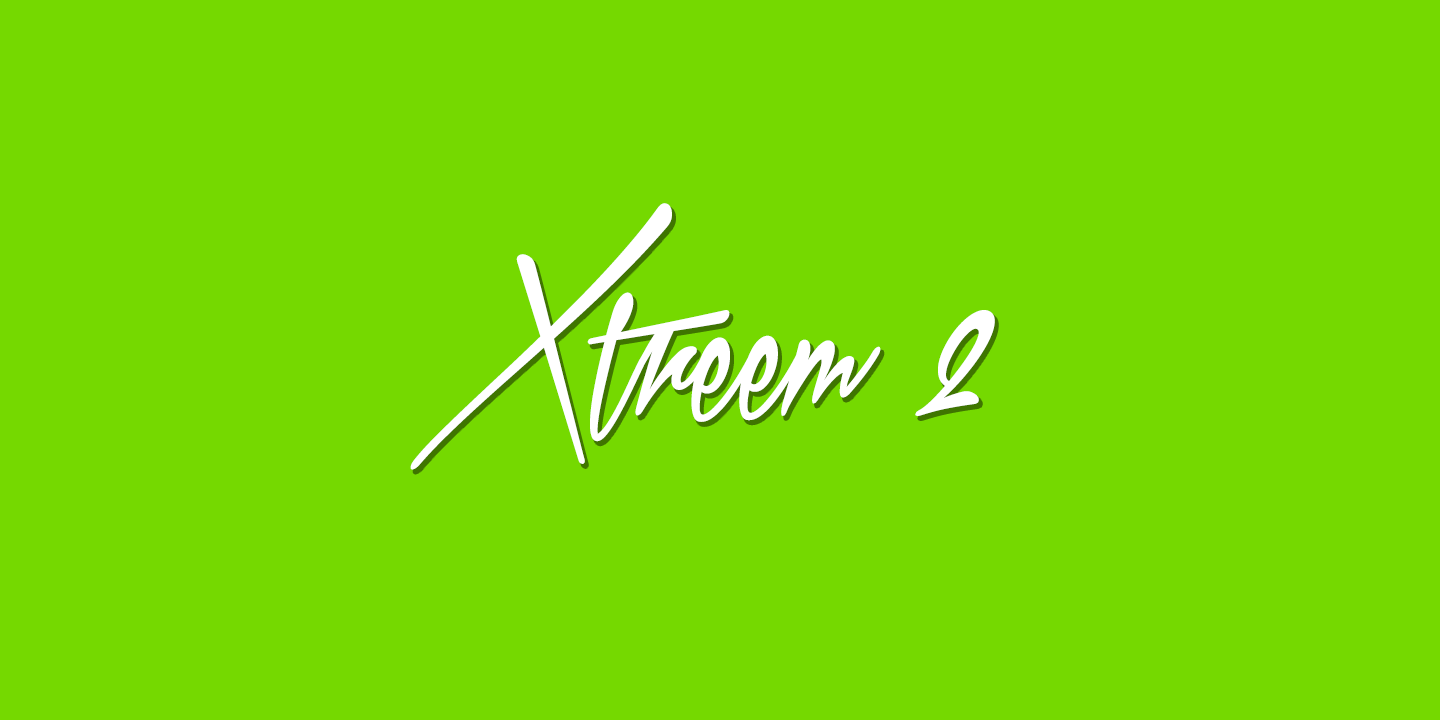 Шрифт Xtreem 2