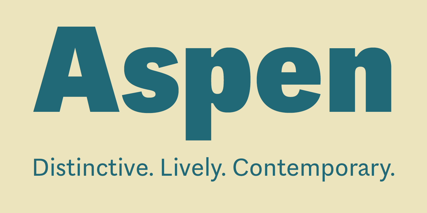 Шрифт Aspen