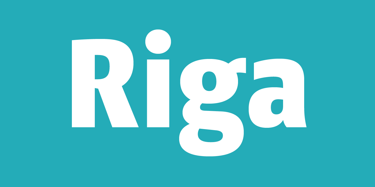 Шрифт Riga