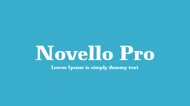 Шрифт Novello Pro
