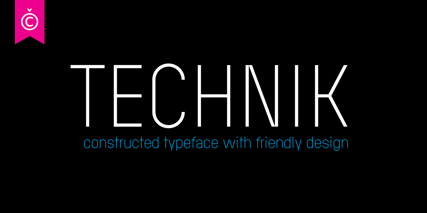 Шрифт Technik