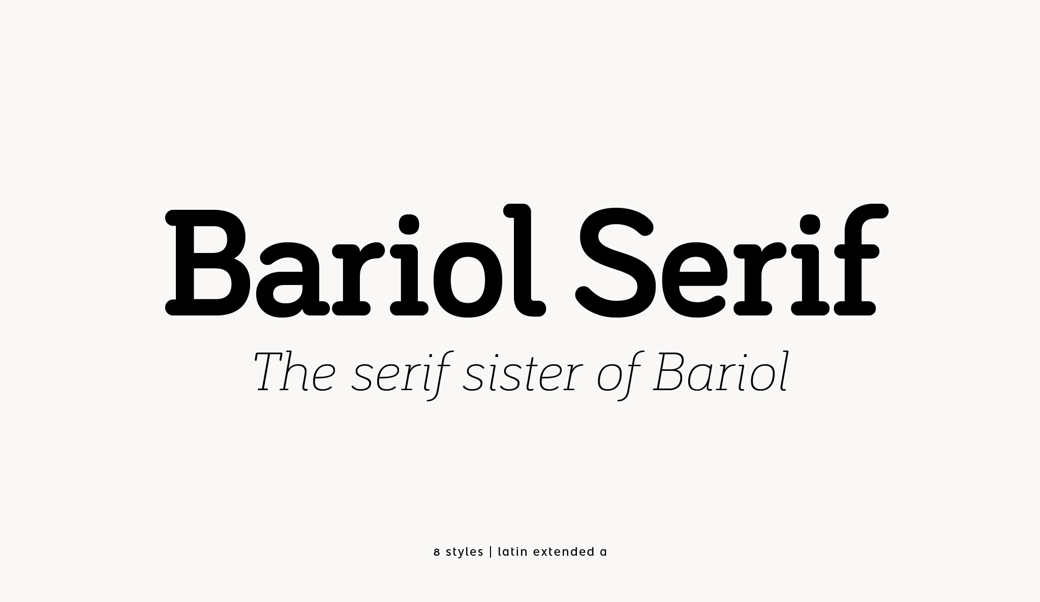 Шрифт Bariol Serif
