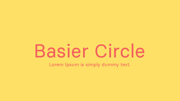 Шрифт Basier Circle
