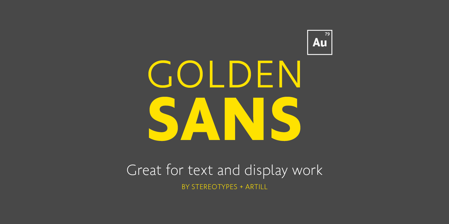 Шрифт Golden Sans