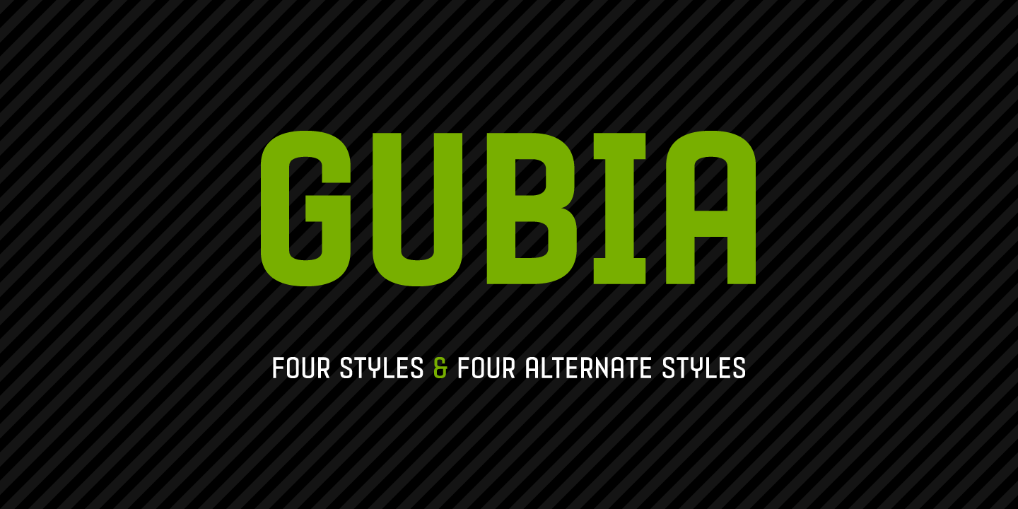 4 styles. Rustler font. Slabserif.