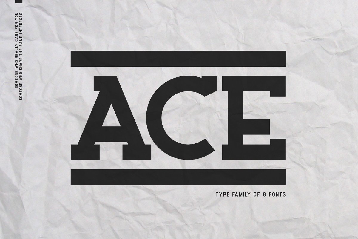 Ace шрифт