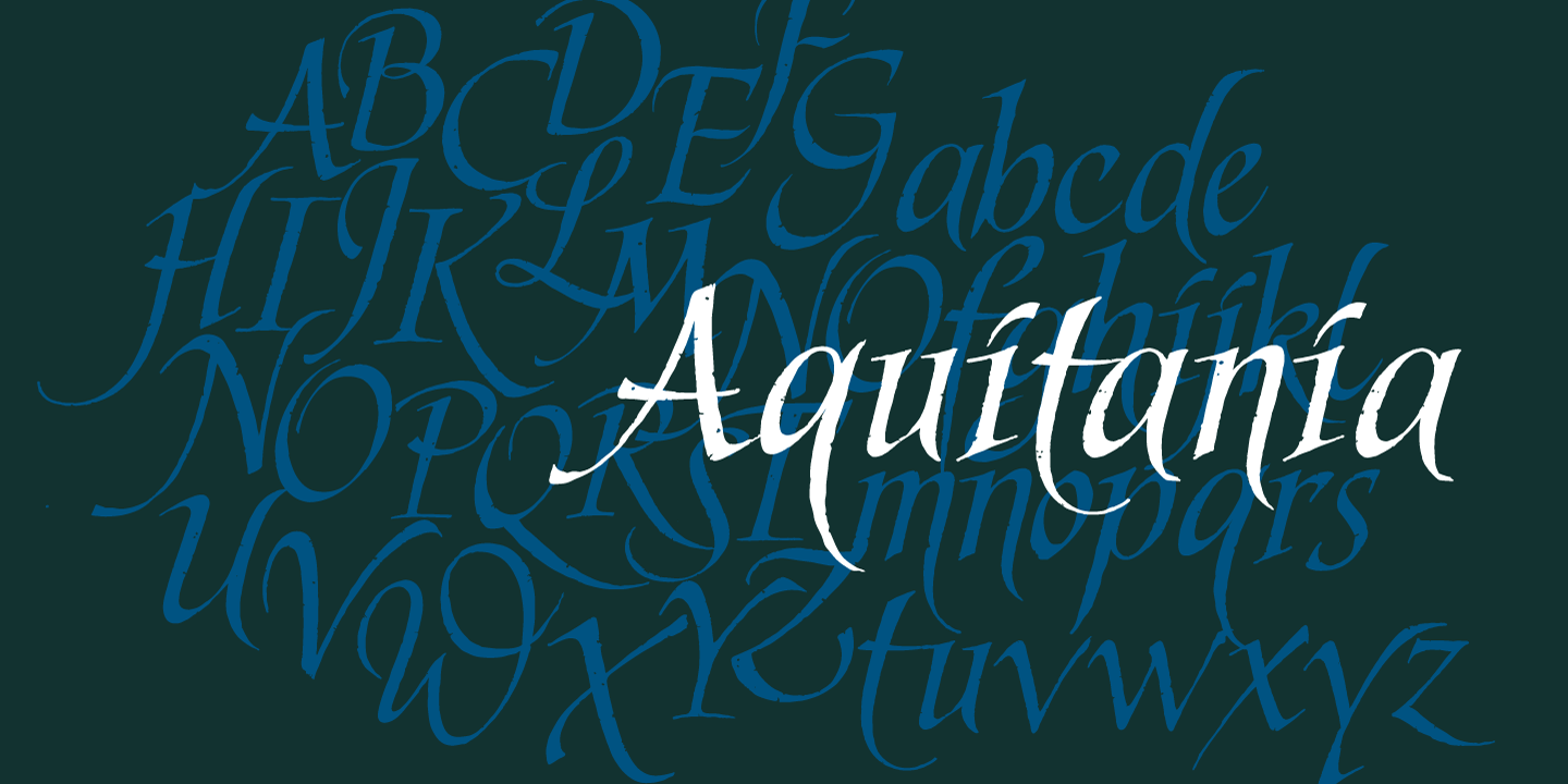 Шрифт Aquitania Script