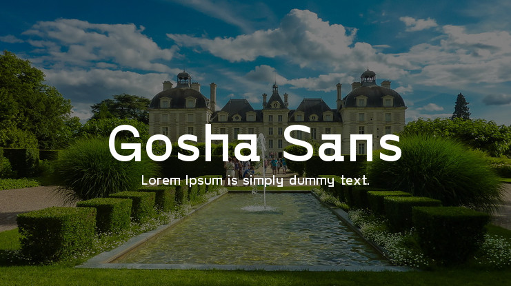 Шрифт Gosha Sans