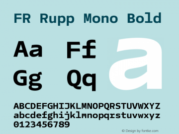 Шрифт FR Rupp Mono