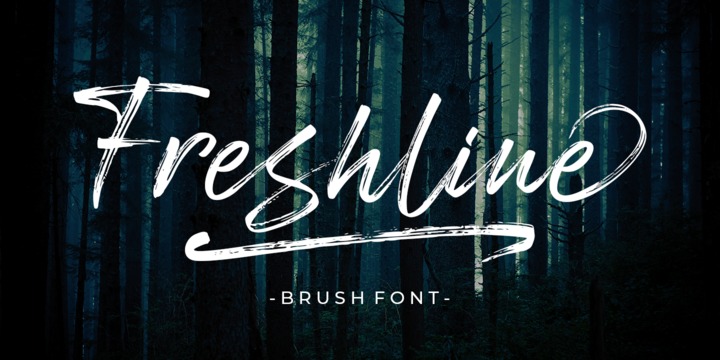 Шрифт Freshline