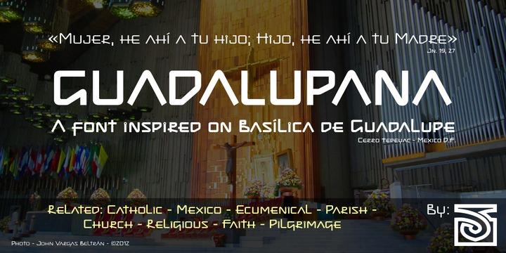 Шрифт Guadalupana