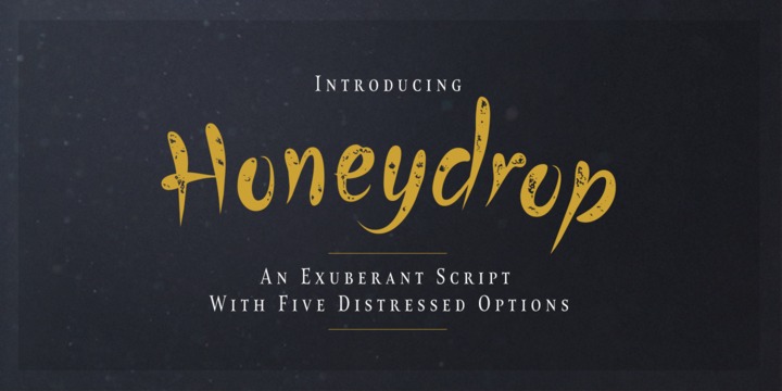 Шрифт HoneyDrop
