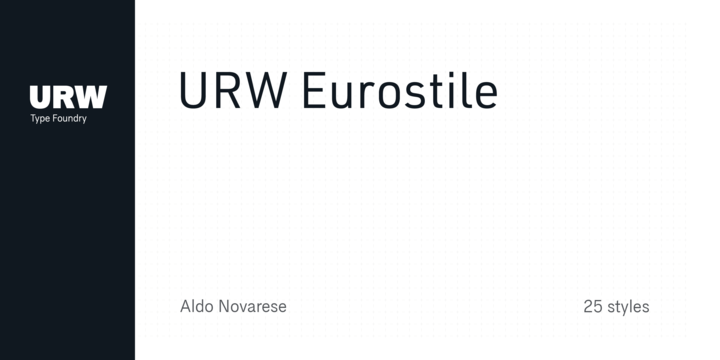Шрифт Eurostile