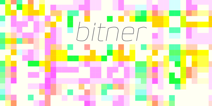 Шрифт Bitner