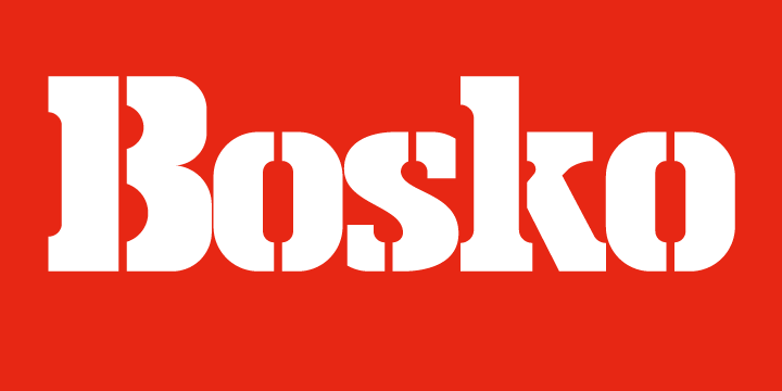 Шрифт Bosko