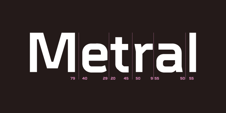 Шрифт Metral
