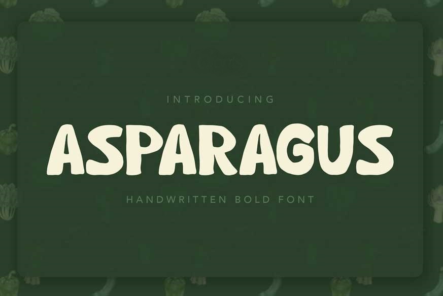 Шрифт Asparagus