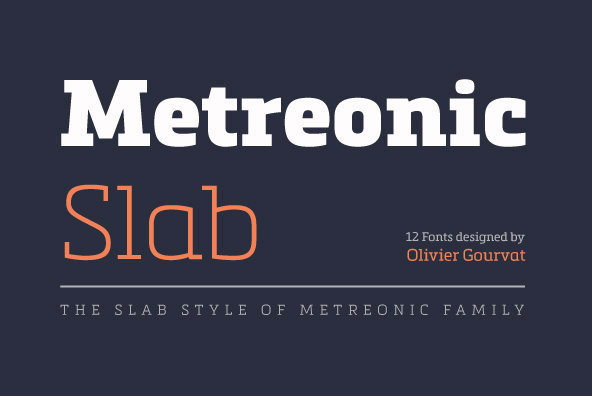 Шрифт Metronic Slab Pro