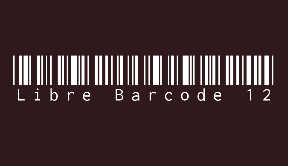 Шрифт Libre Barcode EAN13 Text