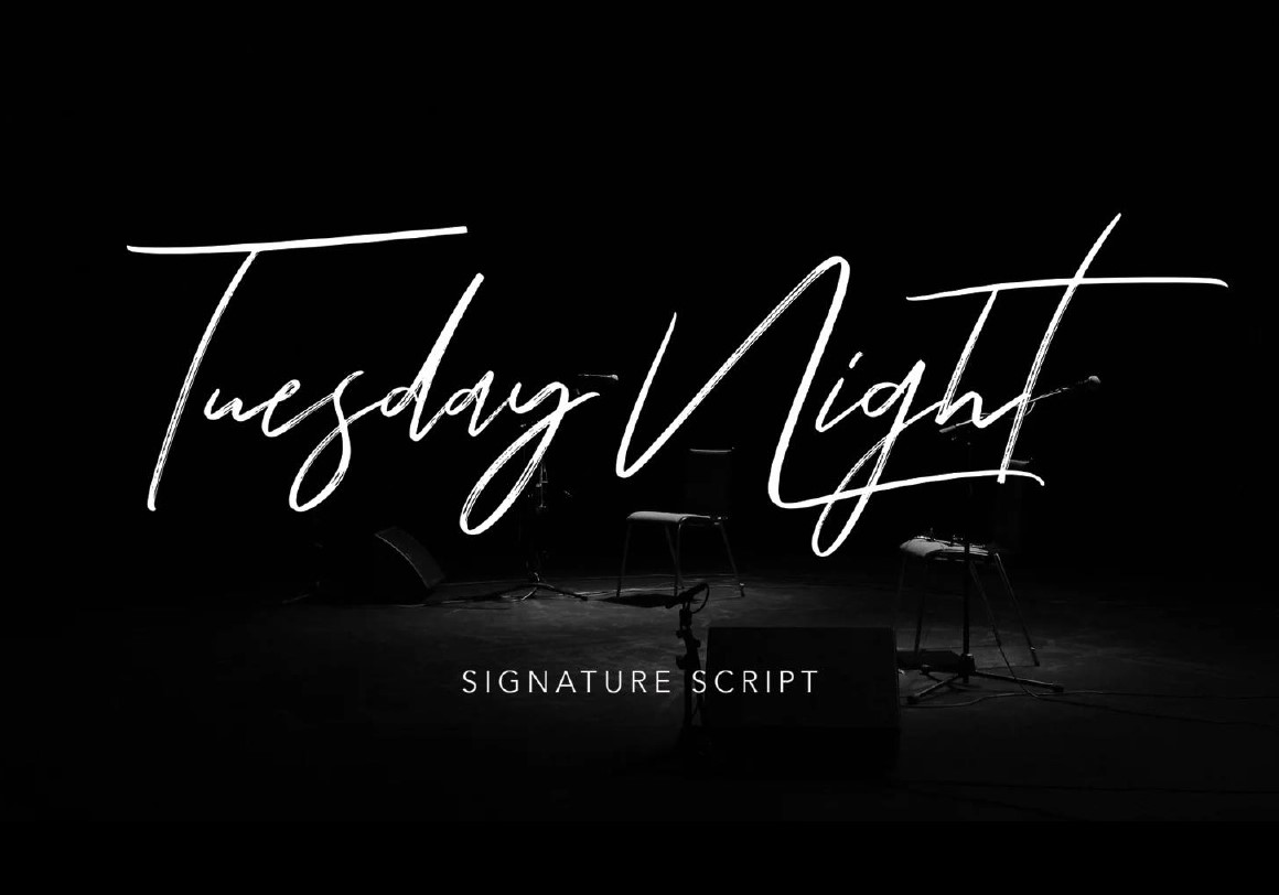 Шрифт Tuesday Night