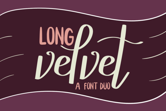 Шрифт Long Velvet