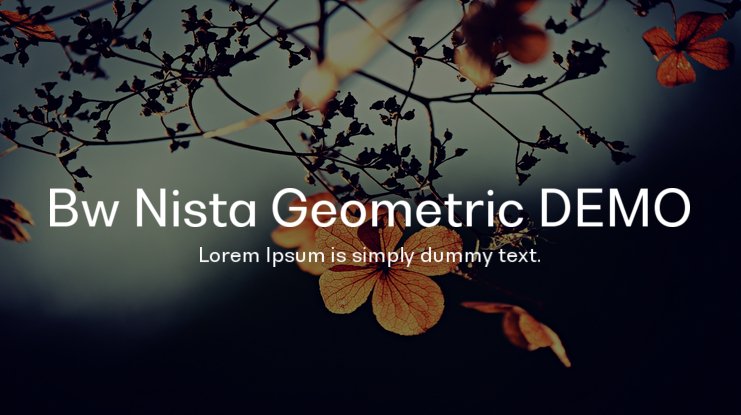 Шрифт Bw Nista Geometric