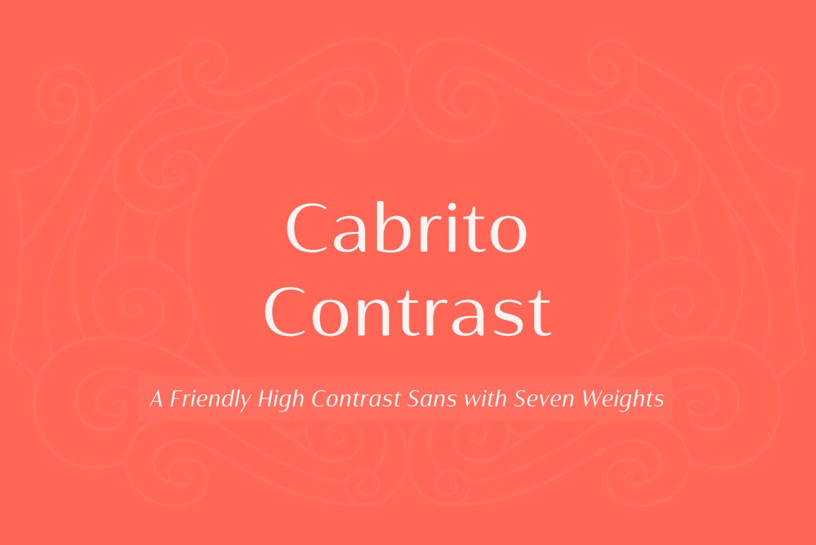 Шрифт Cabrito Contrast Ext