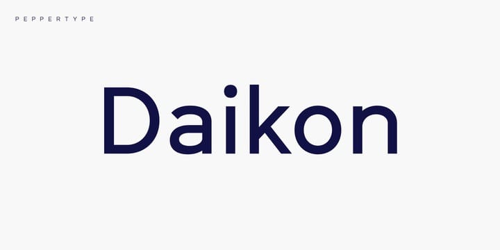 Шрифт Daikon